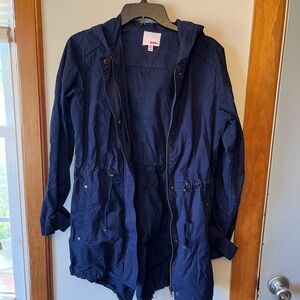 Navy Hooded Jacket